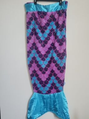 Snuggie Mermaid Tail Blanket - Purple, Turquoise & Aqua Sparkle